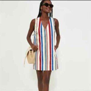 Pomander Place Americana Stripe Kira Dress Small NWT